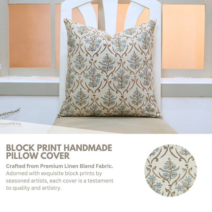 Boho Decor Linen Blend Pillow, 20" x 20"