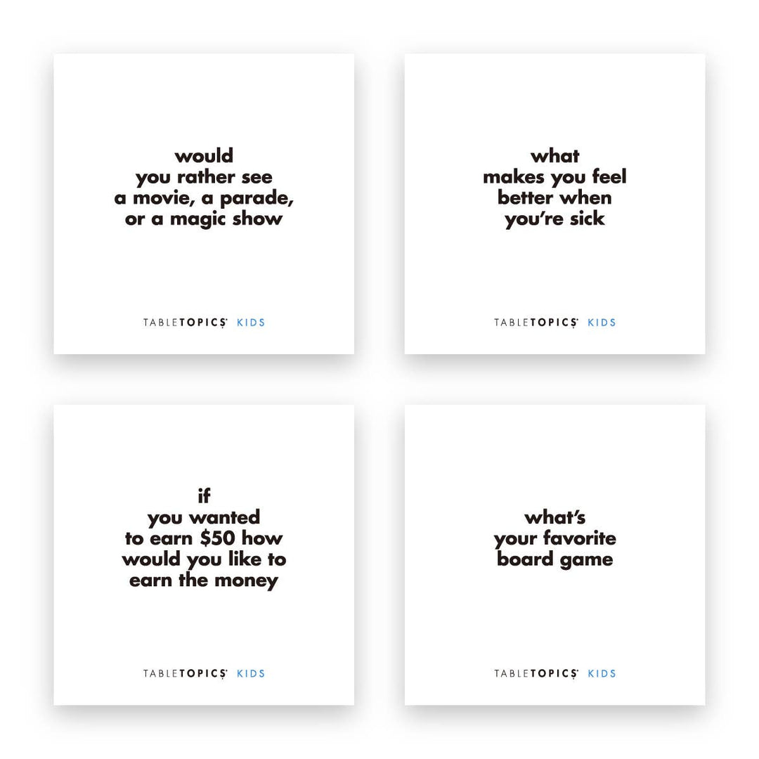 Tablestopics Kids | Conversation Starter Questions for Kids