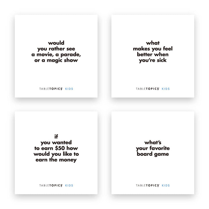 Tablestopics Kids | Conversation Starter Questions for Kids