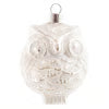 Snowy Owl Glass Ornament