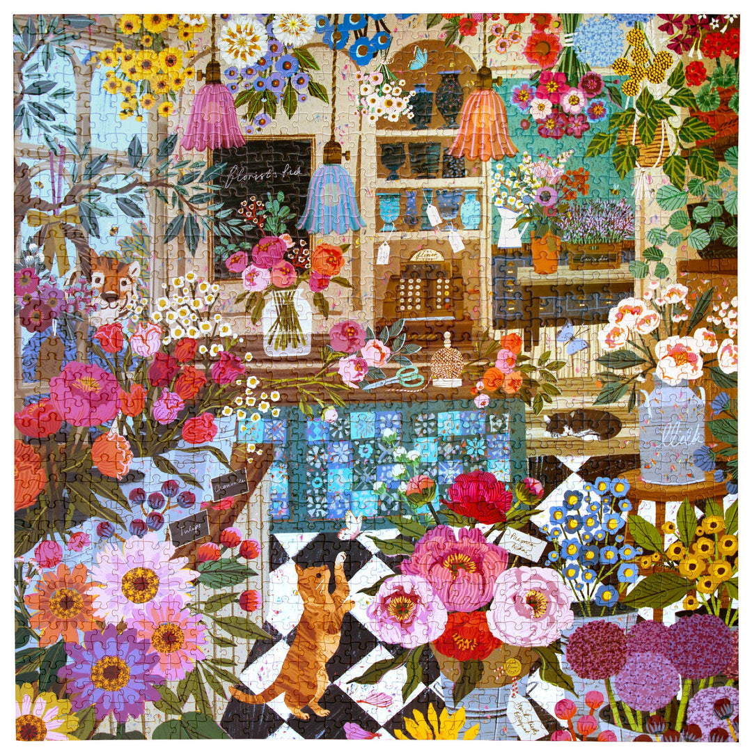 English Flower Shop Puzzle, 1000 Pieces