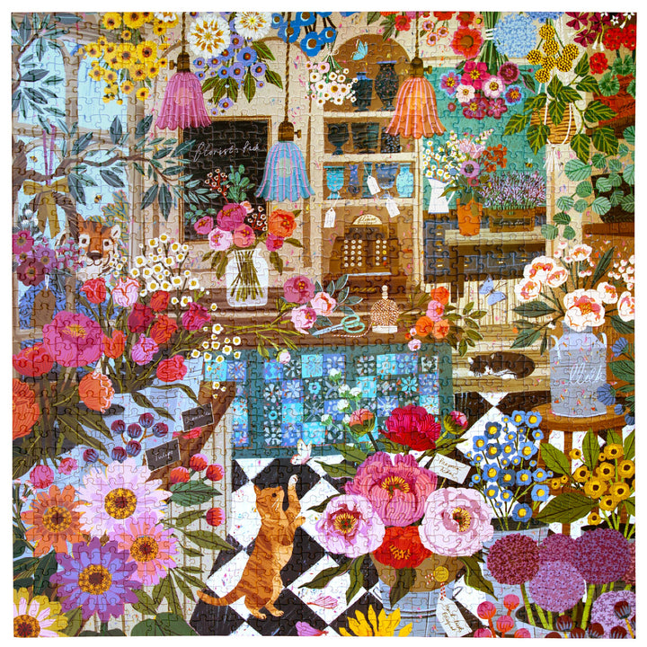 English Flower Shop Puzzle, 1000 Pieces