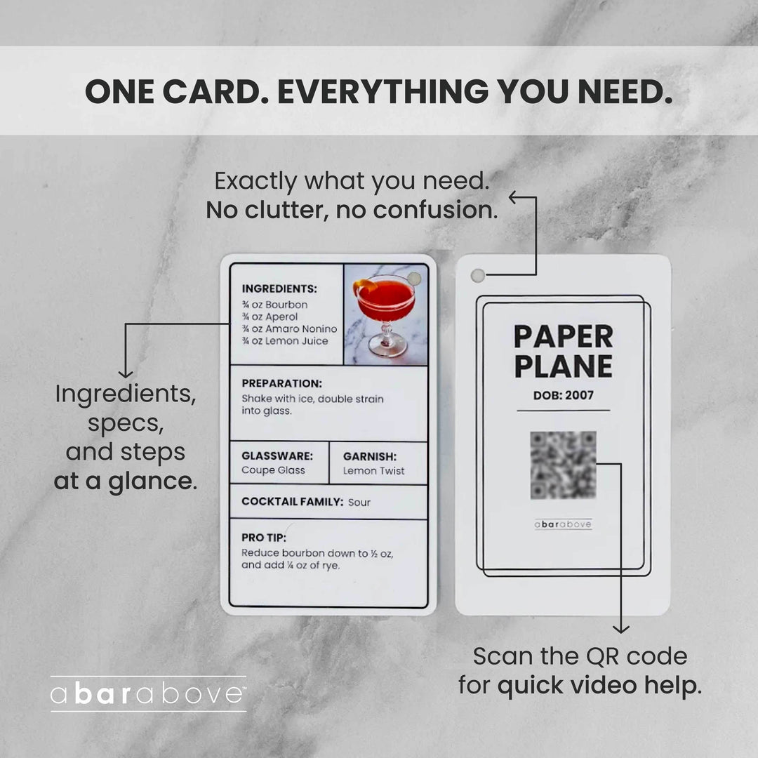 Cocktail Recipe Flash Cards