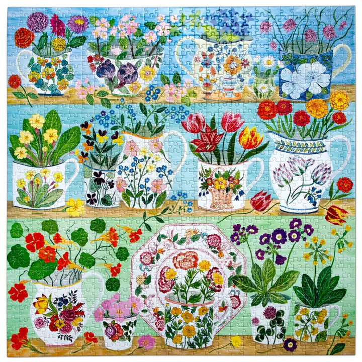 Floral Cupboard 1000 Piece Puzzle