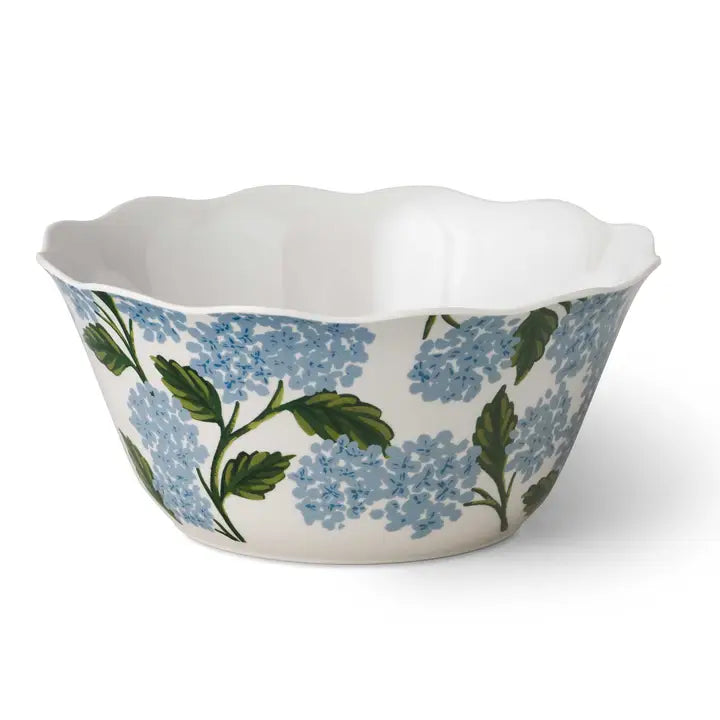 Hydrangea Melamine Serving Bowl