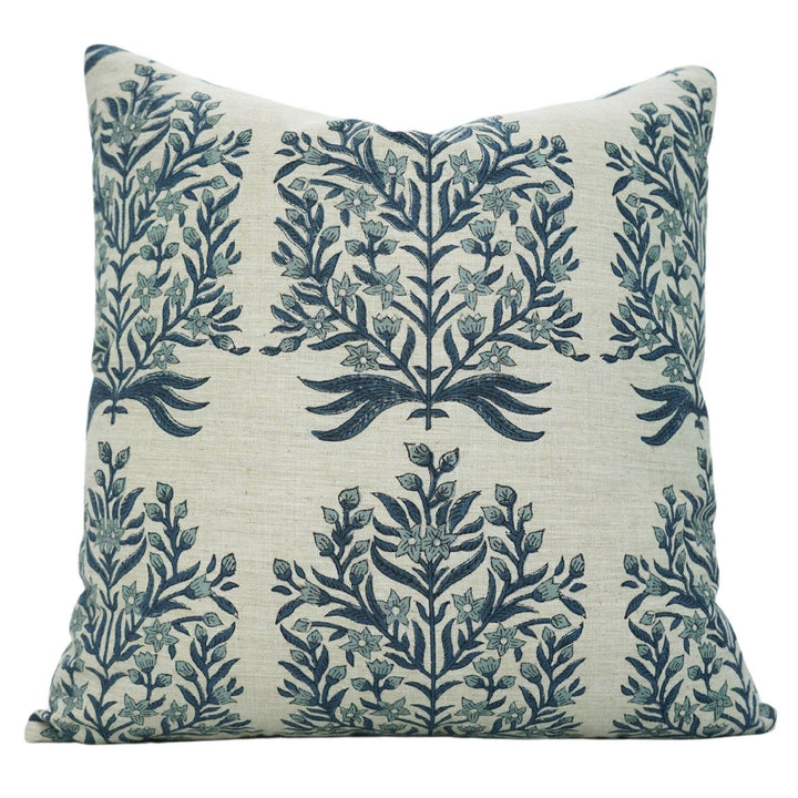 Bohemian Block Linen Blend Pillow, 20" x 20"