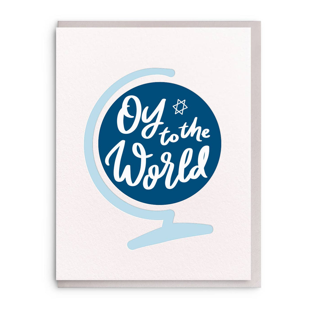 Oy To The World Hanukkah Greeting Cards