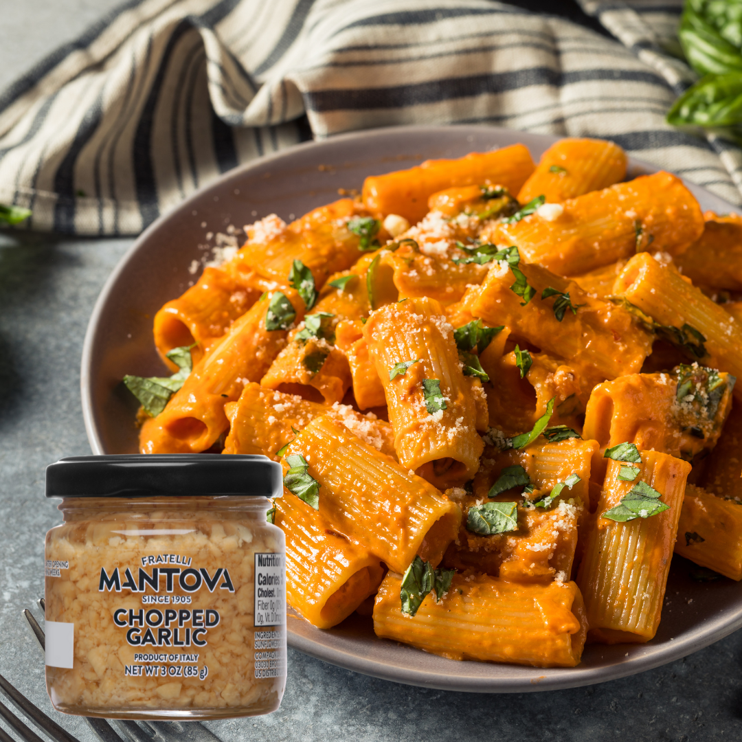Mantova Chopped Garlic, 3 Oz.