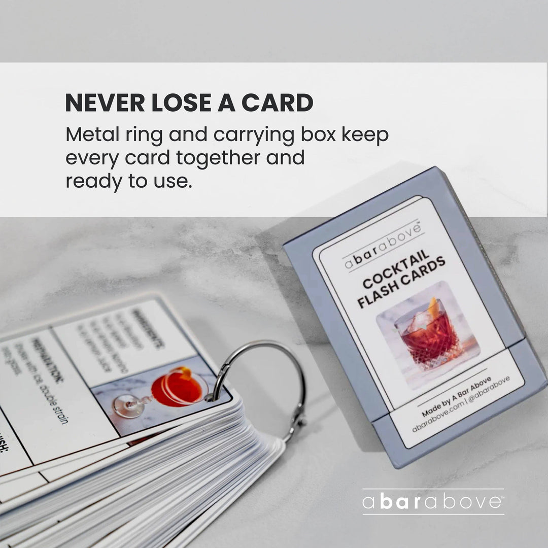 Cocktail Recipe Flash Cards