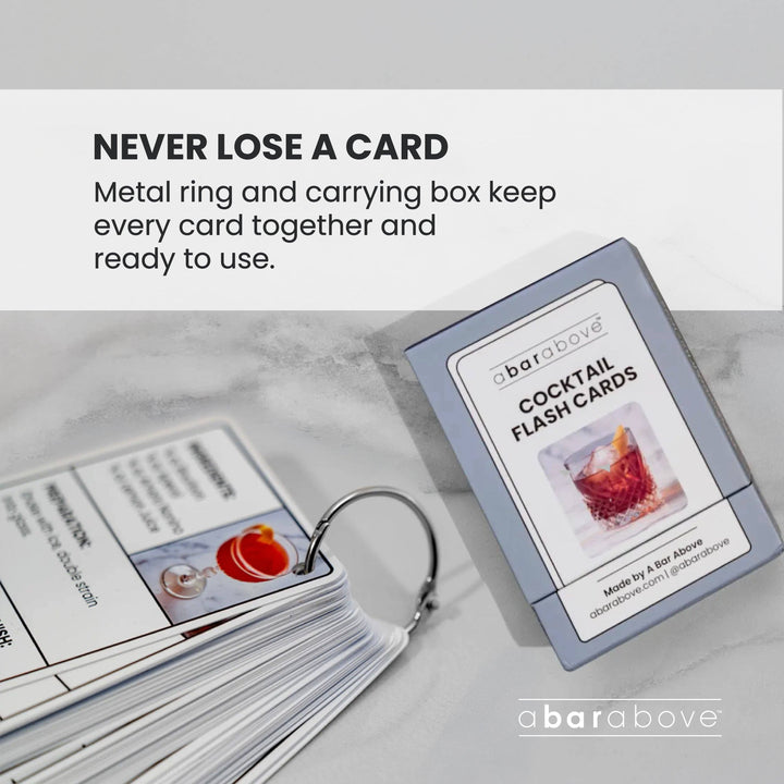 Cocktail Recipe Flash Cards