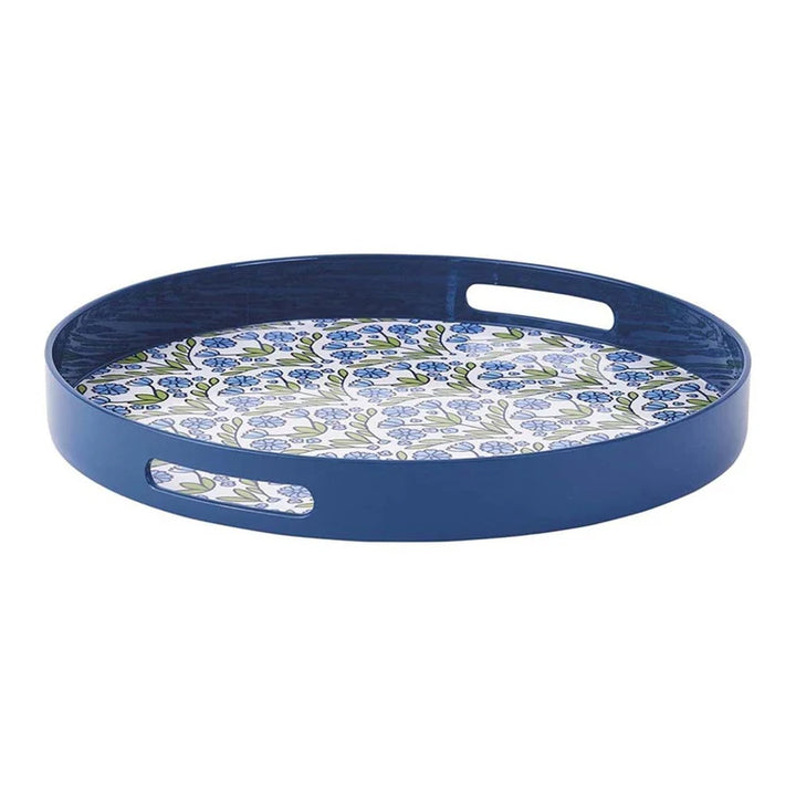 Blue Blaire 15" Round Tray