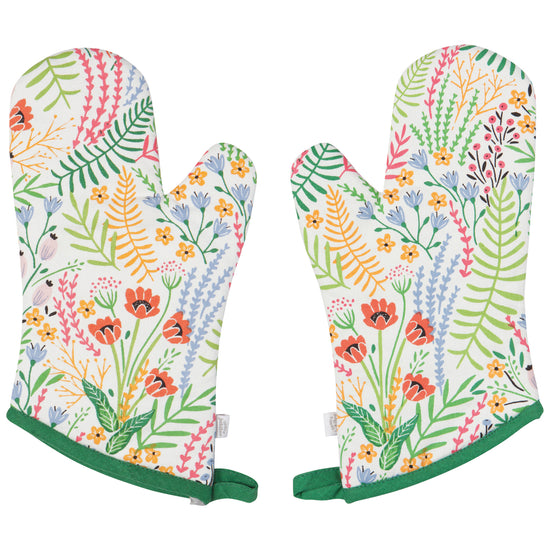 Bouquet Oven Mitts, Set Of 2