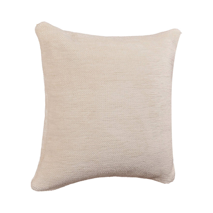 Ivory Solid Chenille Pillow, 20" x 20"