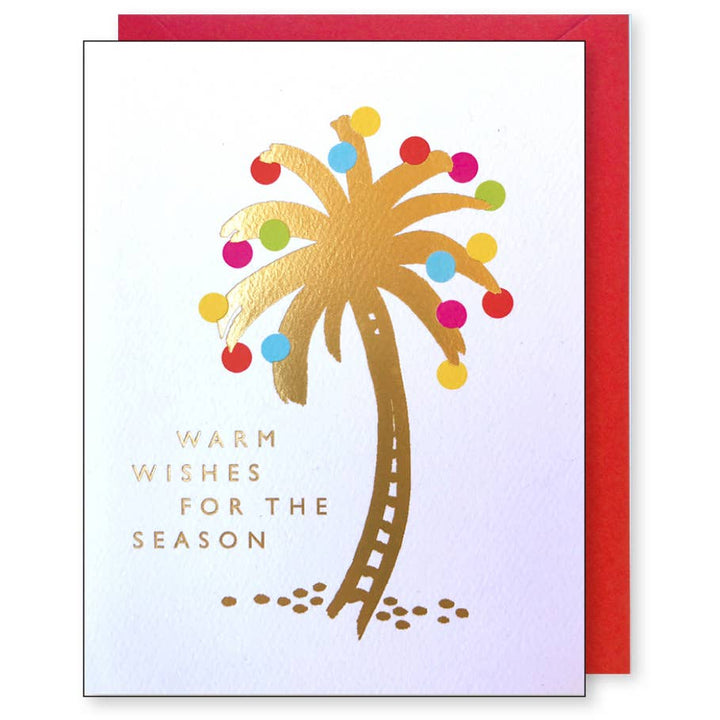 Gold Palm Tree Card