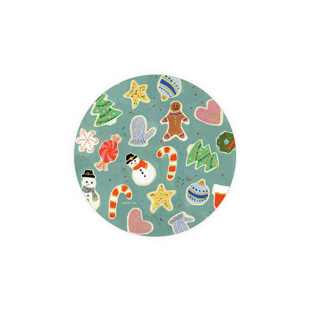 Christmas Cookies Coasters, Set Of 4
