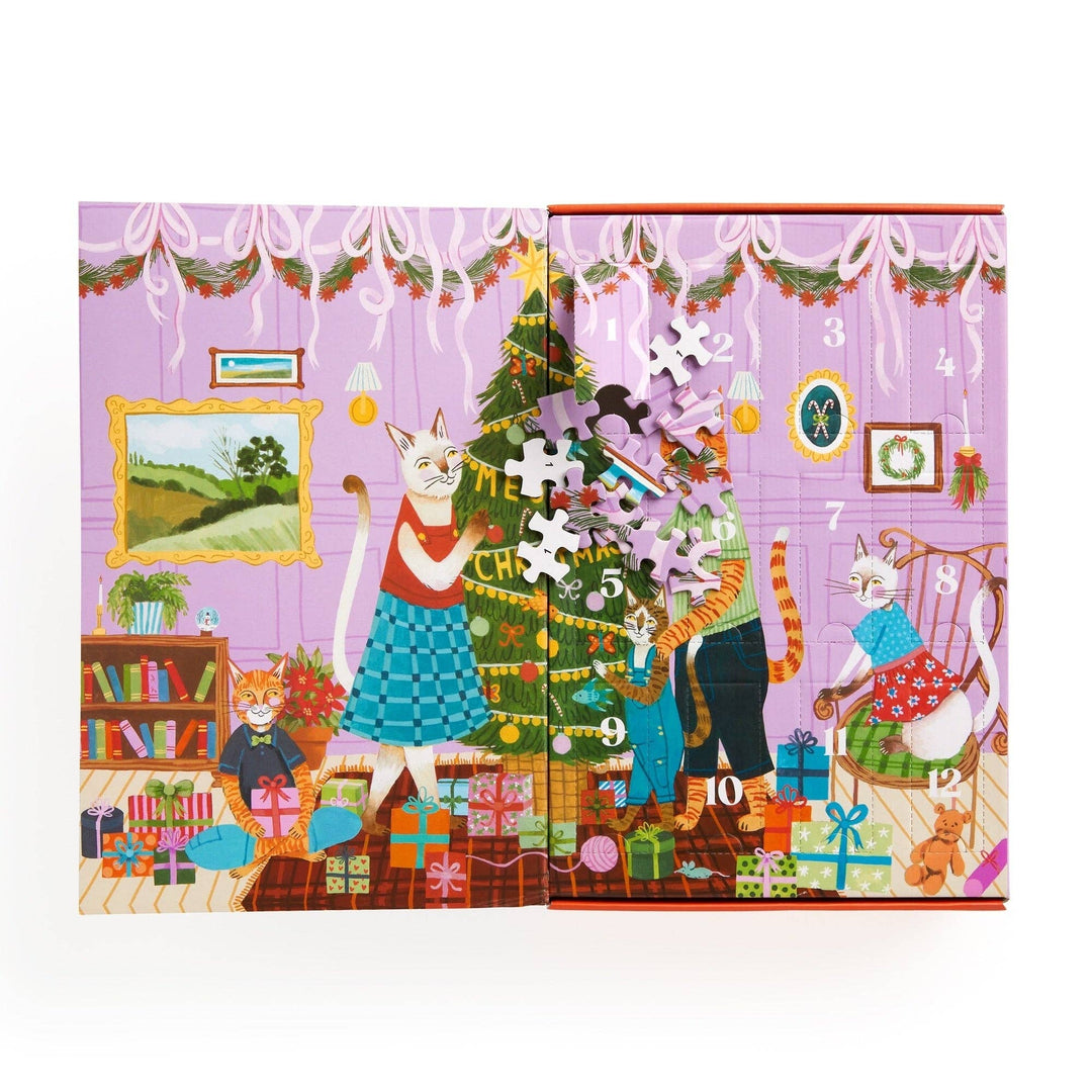 Meowy Christmas 12 Days of Puzzles 500 Piece Countdown