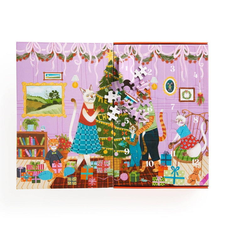 Meowy Christmas 12 Days of Puzzles 500 Piece Countdown