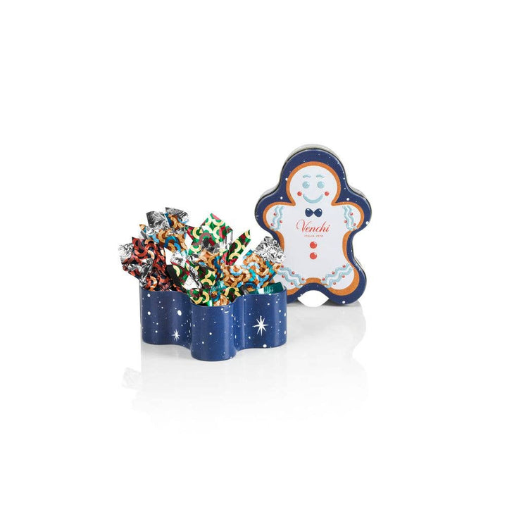 Gingerbread Man Christmas Chocolate Tin