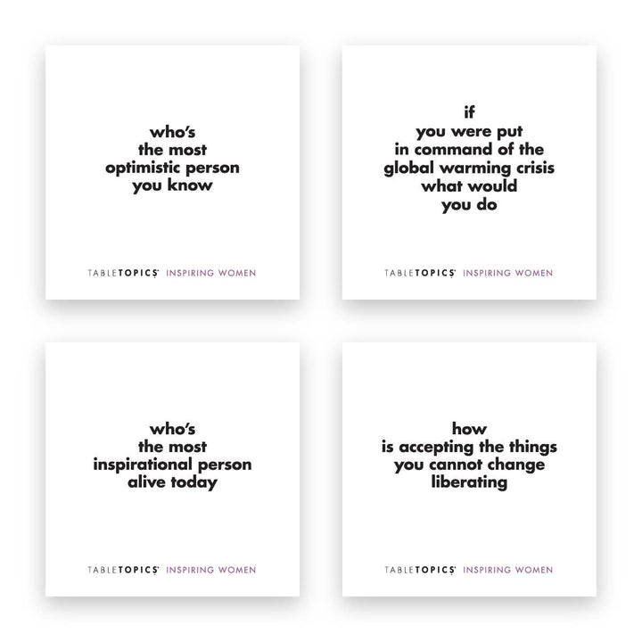 TableTopics Inspiring Women | Conversation Starter Questions