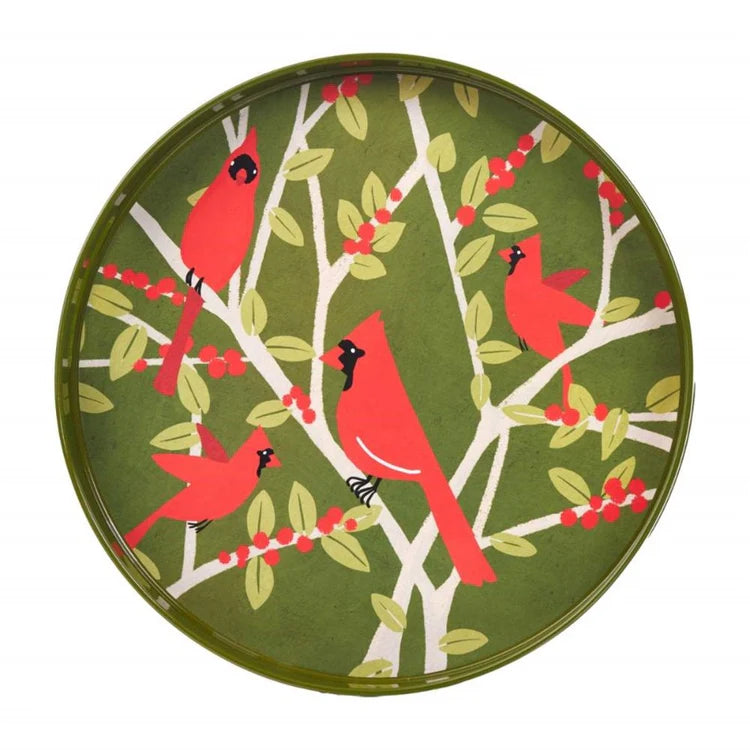 Cardinal 15" Round Tray