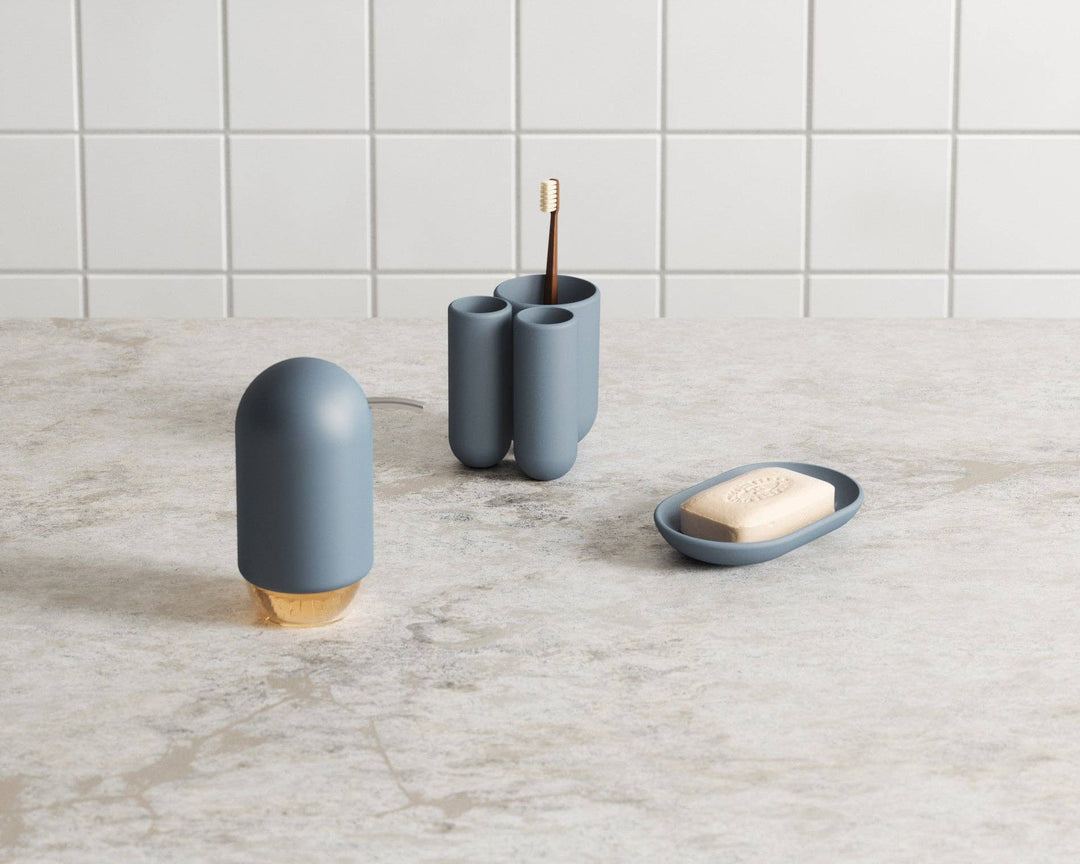 Slate Blue Touch Organizer / Toothbrush Holder