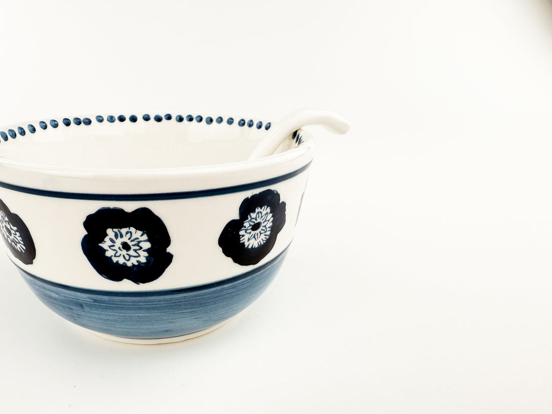 Block Print Salsa Bowl Set