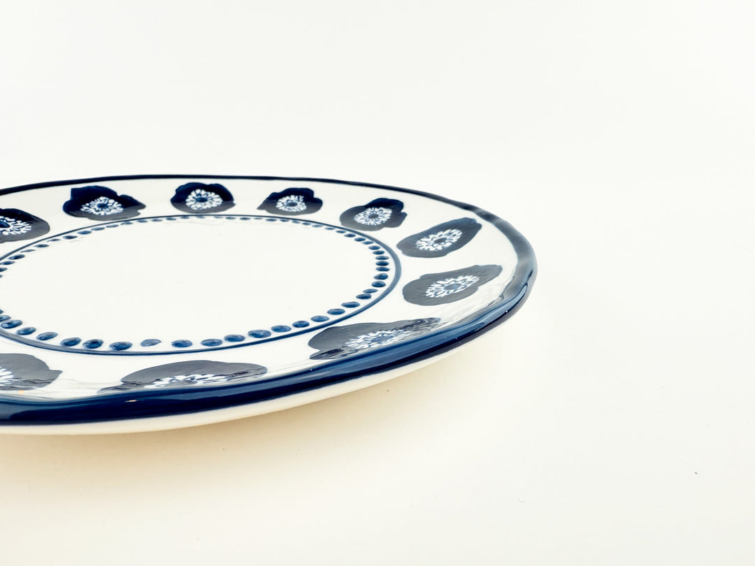 Block Print Salad Plate
