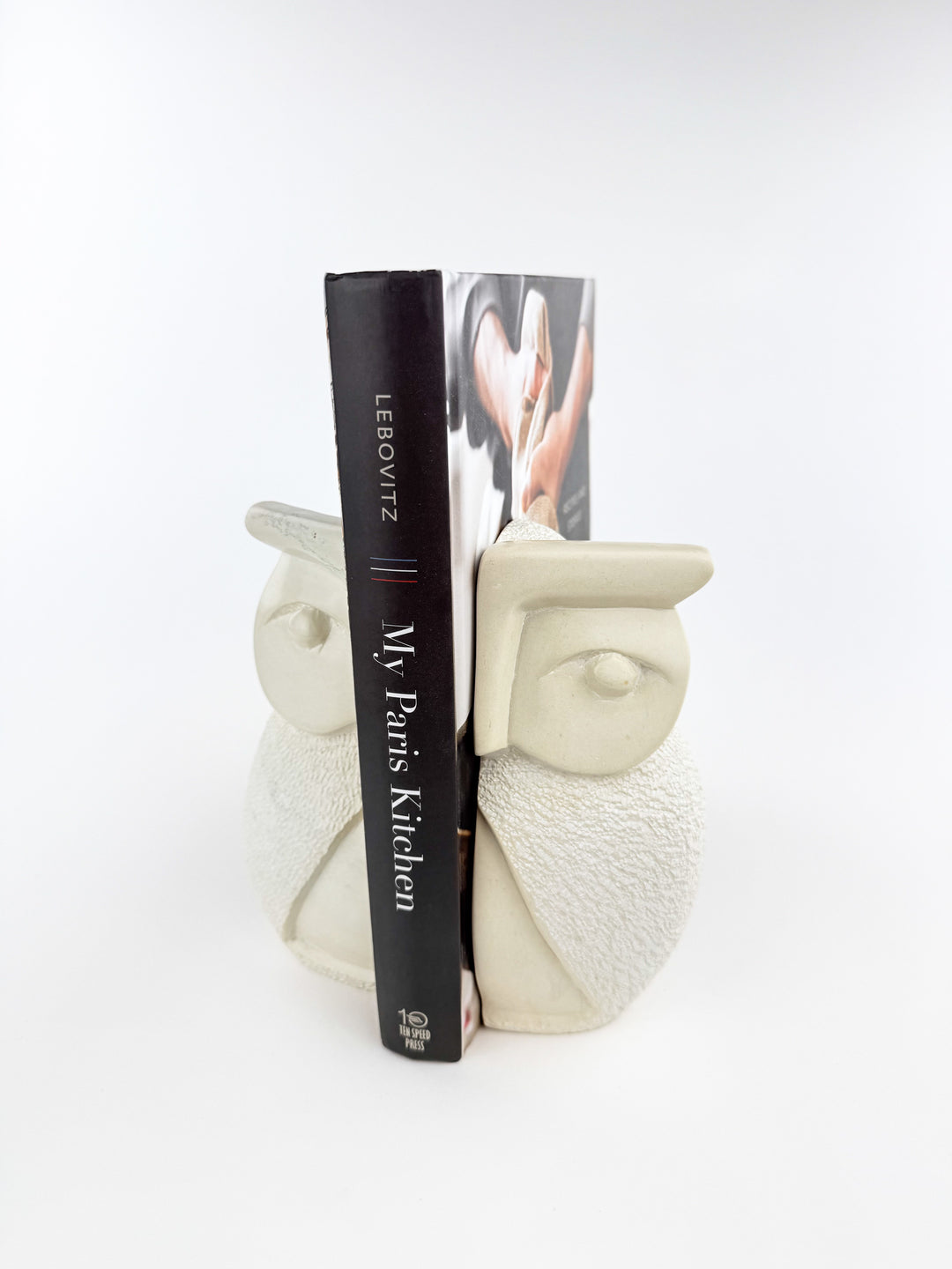 Natural Soapstone Wise Owl Bookends