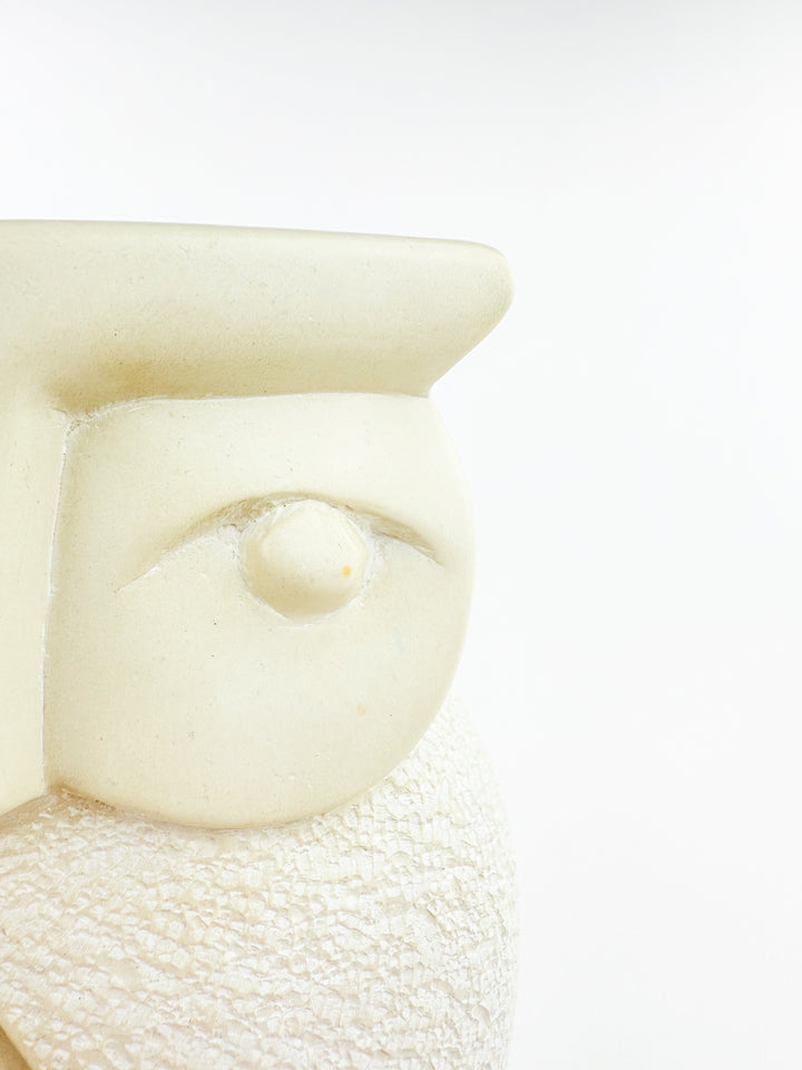 Natural Soapstone Wise Owl Bookends