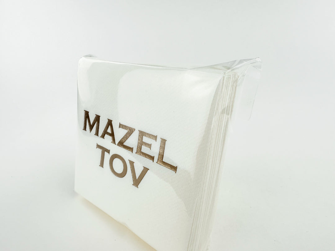 Mazel Tov Cloth-Like Cocktail Napkins
