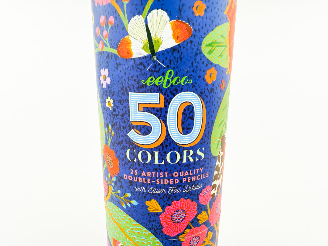 Victoria's 25 Double-Sided Colored Pencils (Blue)