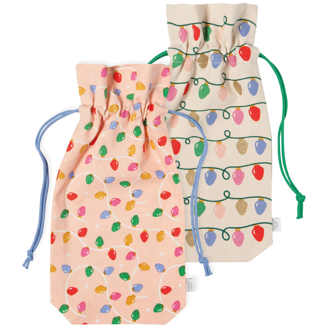 Holiday Glow Christmas Wine Bag