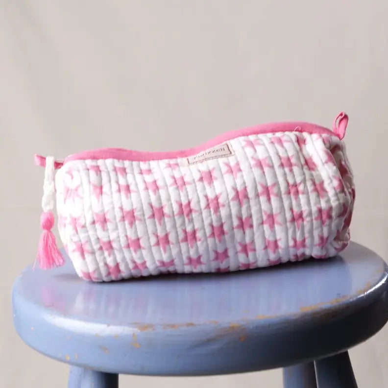Pink Star Pencil Bag