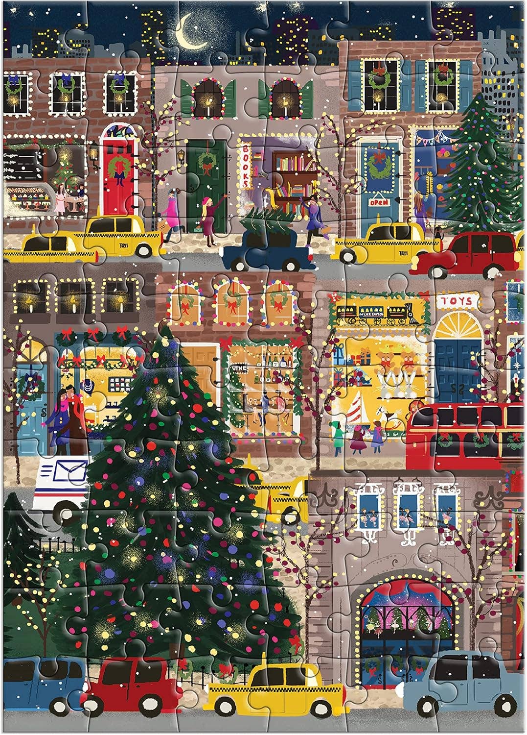 Joy Laforme Winter Lights Greeting Card Puzzle