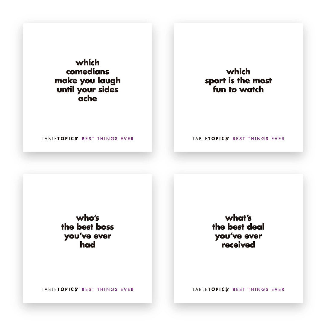 Tabletopics Best Things Eve | Conversation Starter Game