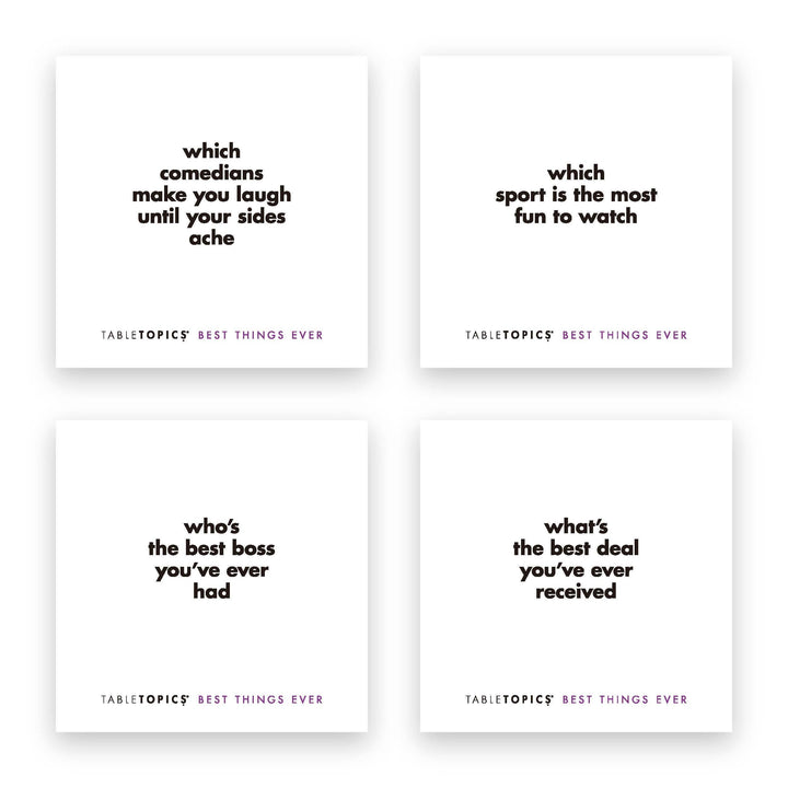 Tabletopics Best Things Eve | Conversation Starter Game