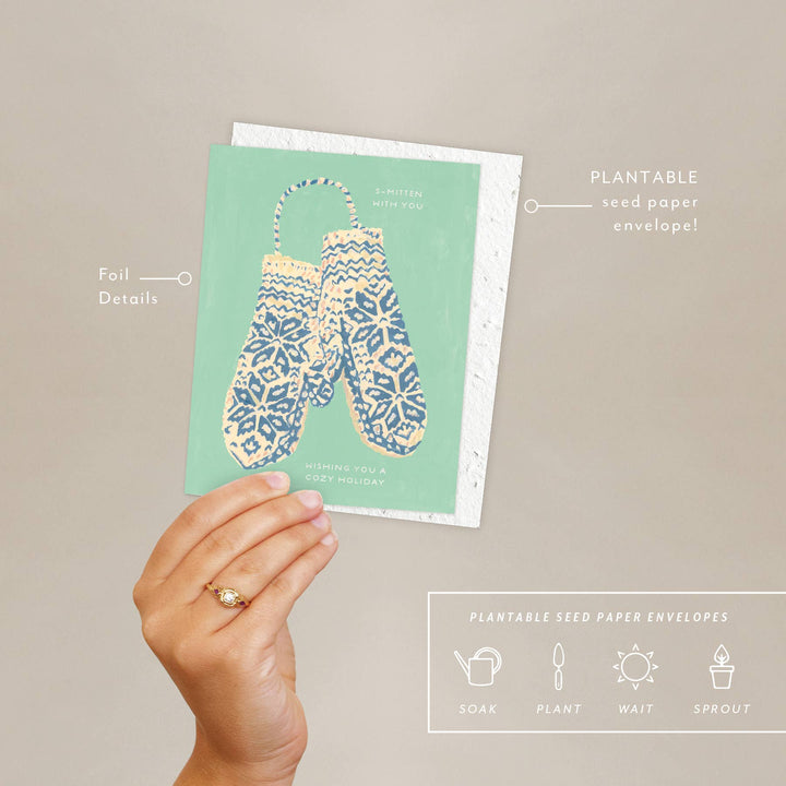Winter Mittens Greeting Card