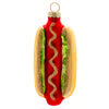 Hotdog Glass Ornament