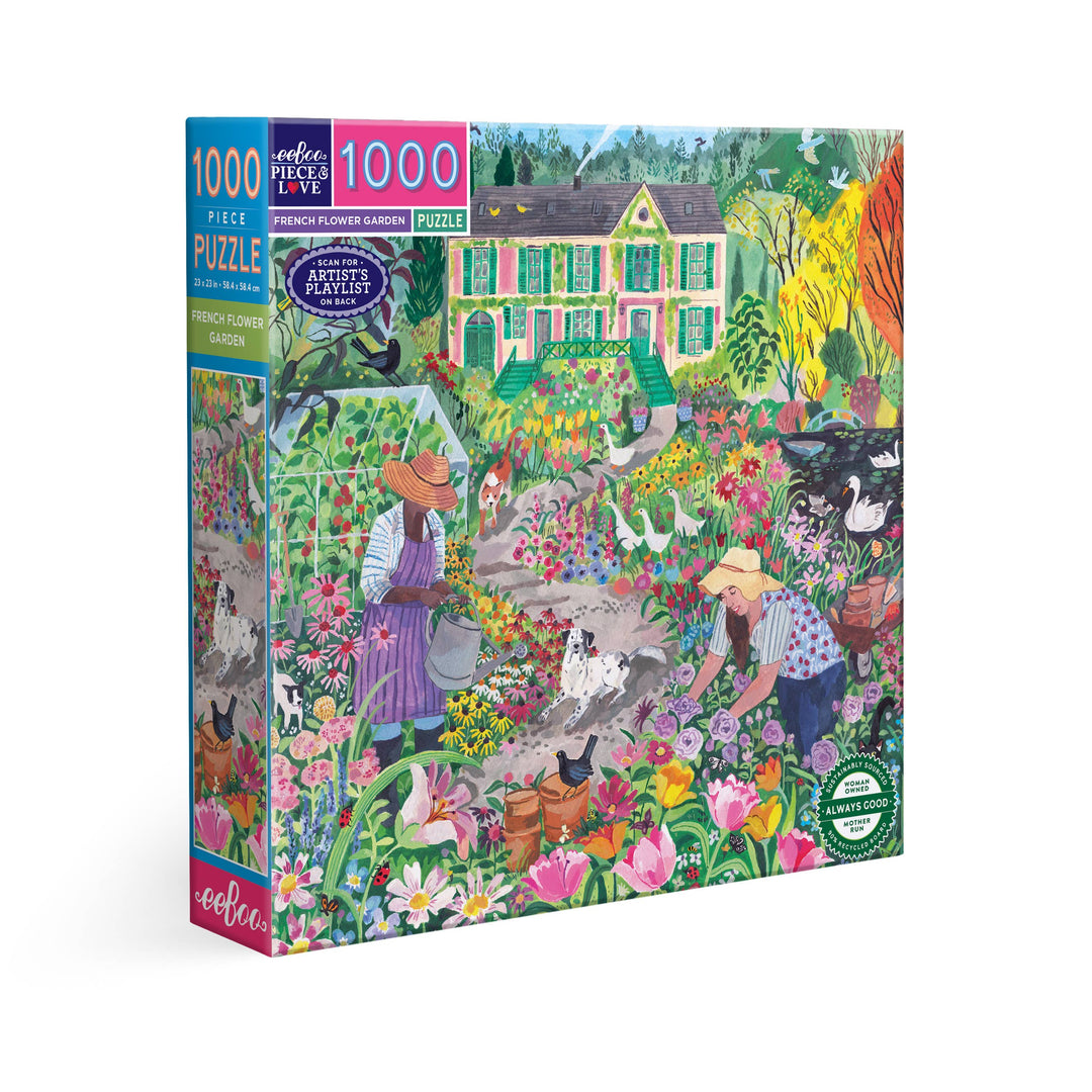 French Flower Garden Puzzle, 1000 Pieces