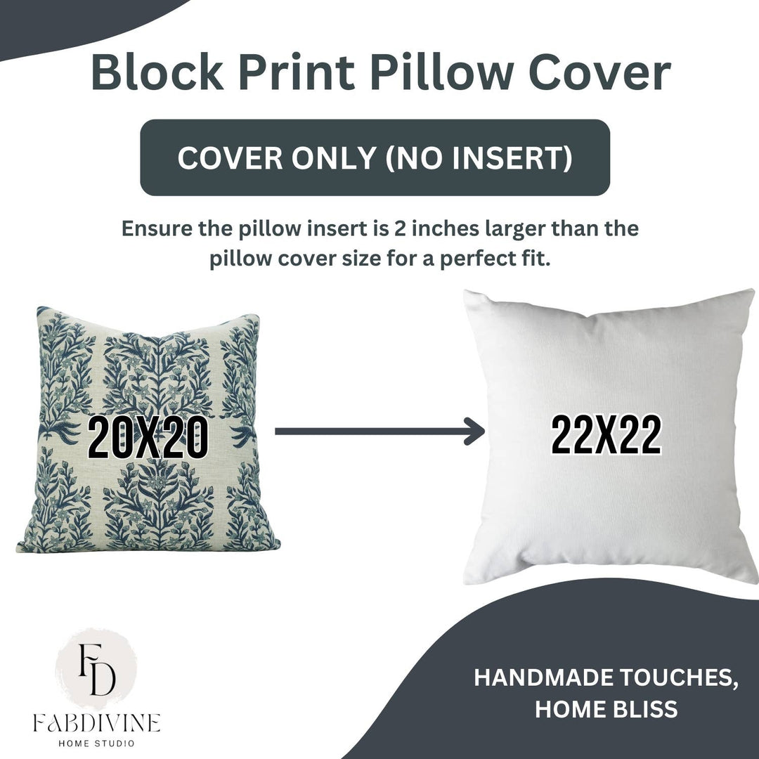 Bohemian Block Linen Blend Pillow, 20" x 20"