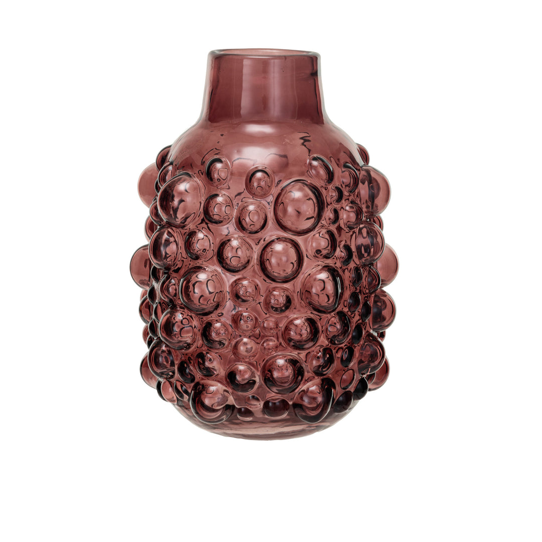 Glass Vase w/ Raised Dots