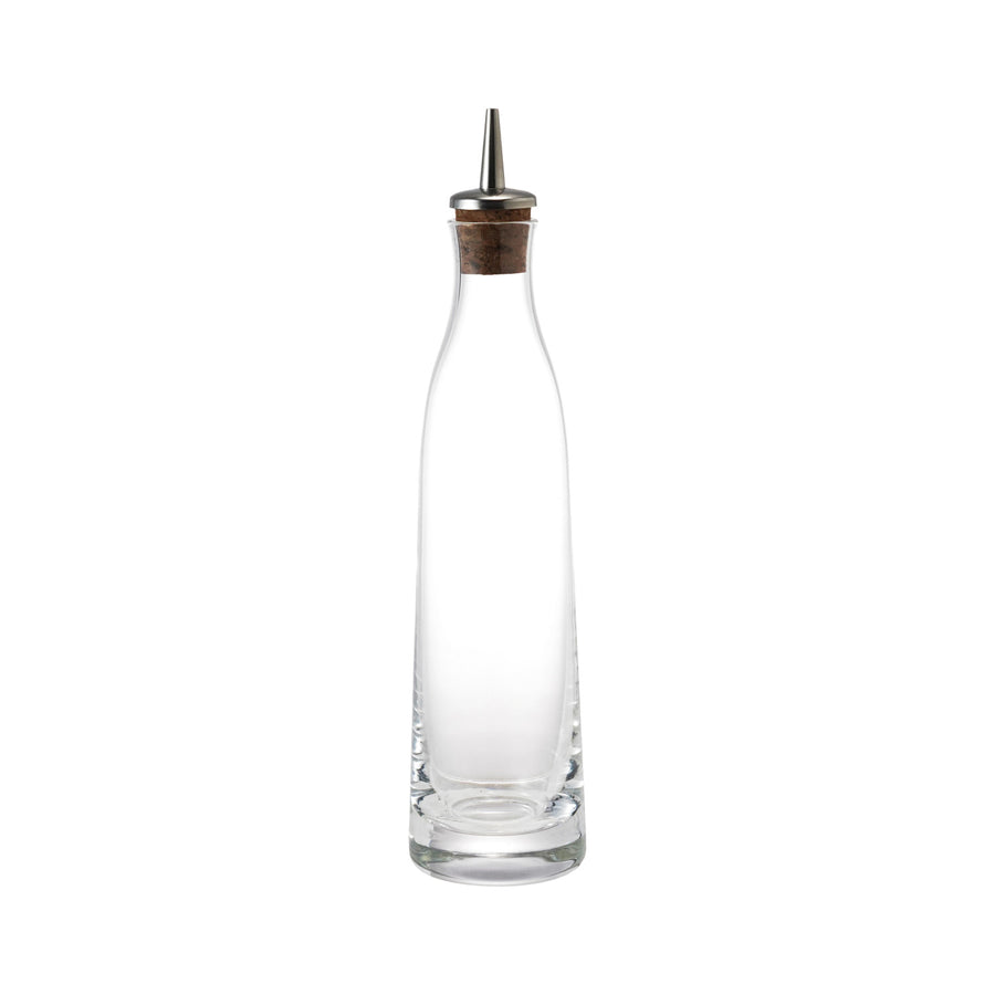 8 oz. Glass Cruet w/ Stainless Steel & Cork Spout