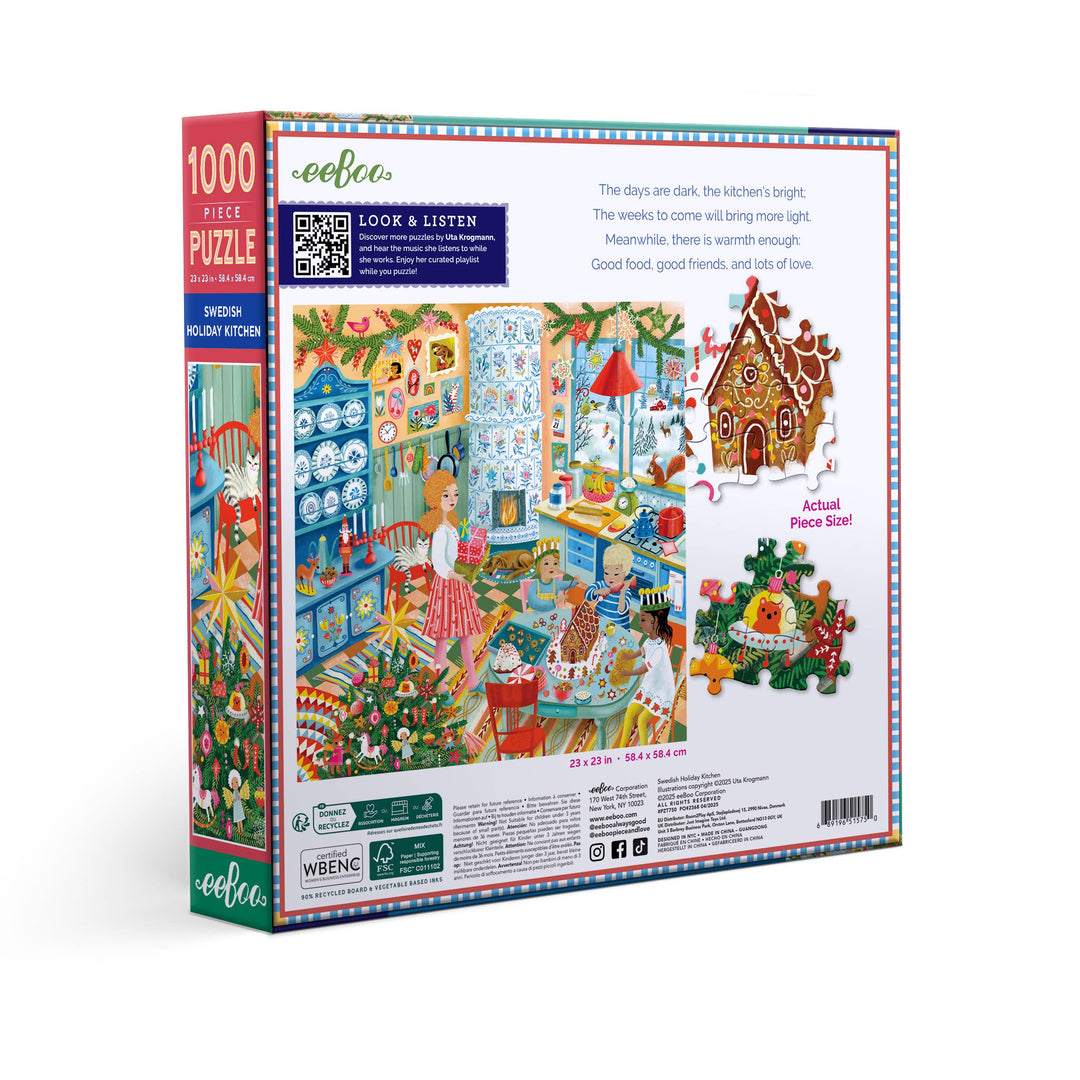 Swedish Holiday Kitchen Puzzle, 1000 Pieces