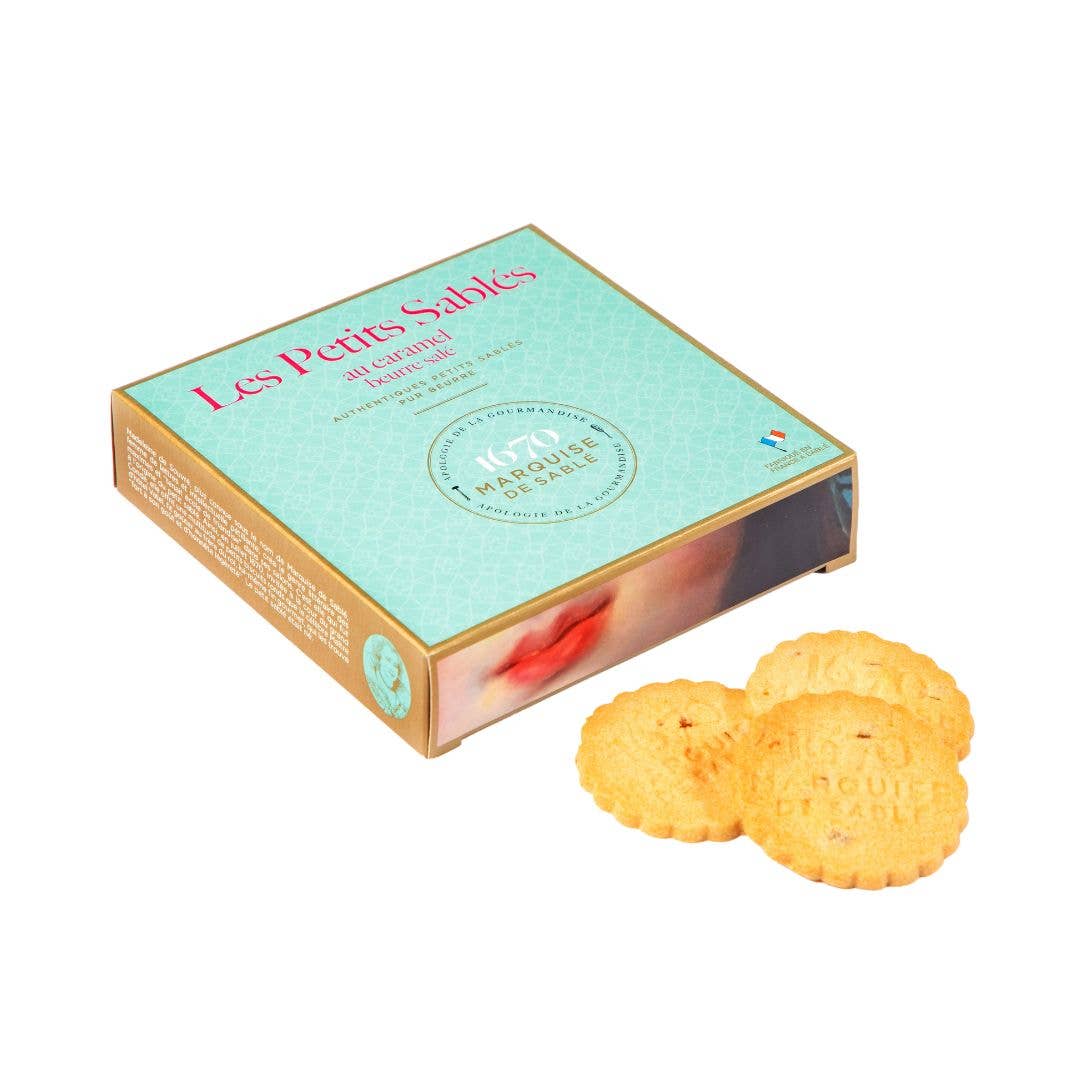 Caramel Chip French Sables Shortbread Cookies, In Gift Box
