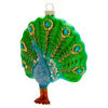 Peacock Glass Ornament