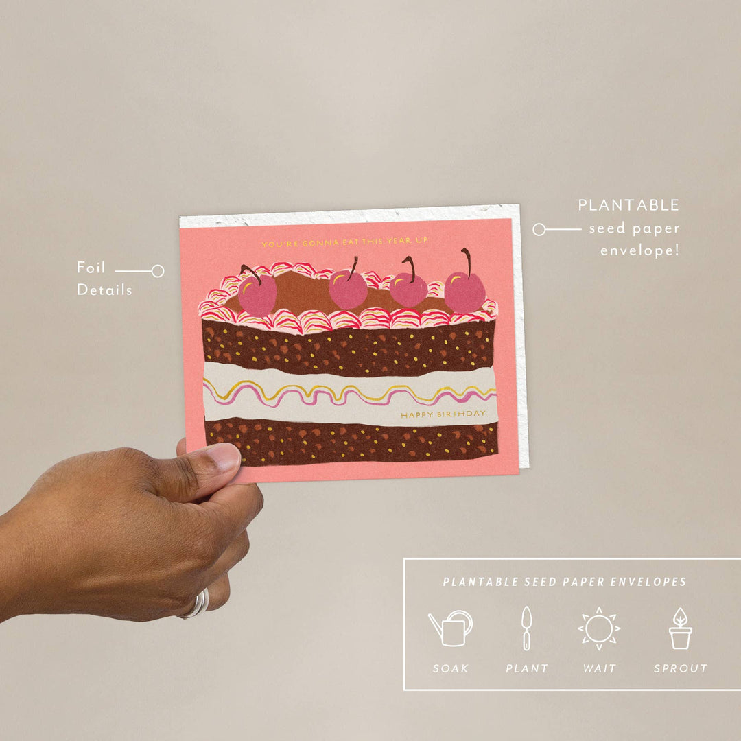 Slice Of Cake - Birthday Card