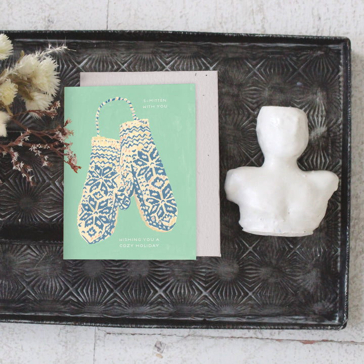 Winter Mittens Greeting Card