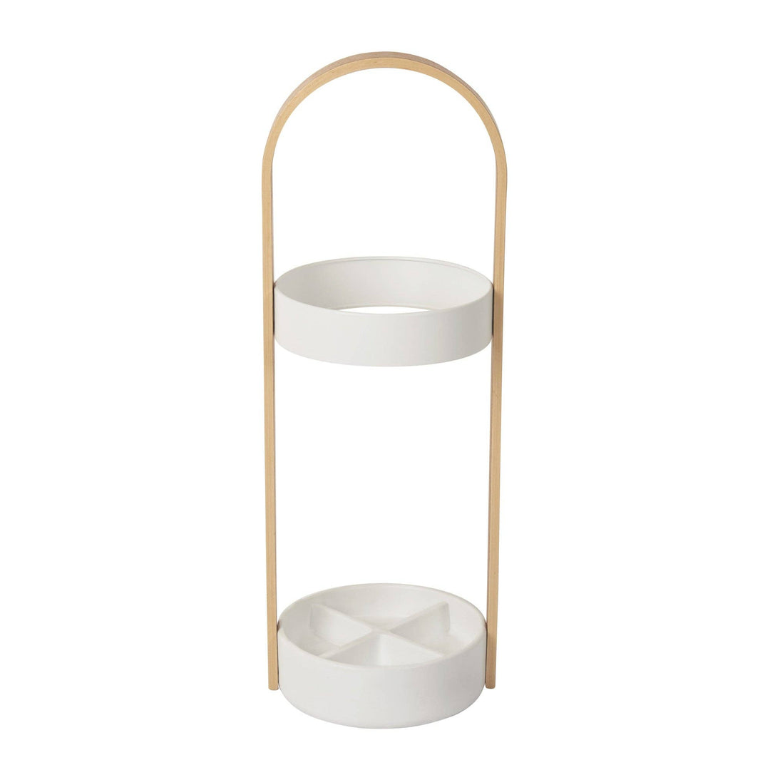 White & Natural Bellwood Umbrella Stand