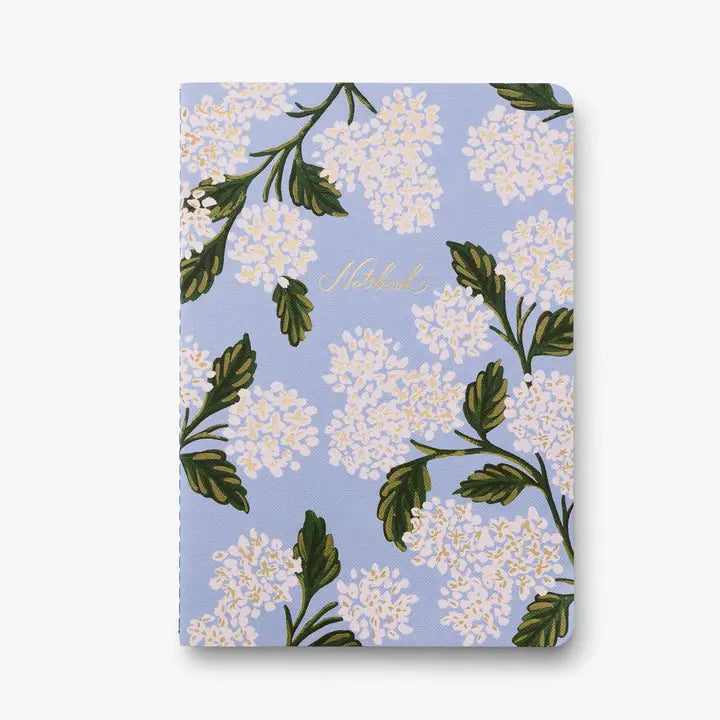 Hydrangea Notebooks, Assorted Set Of 3