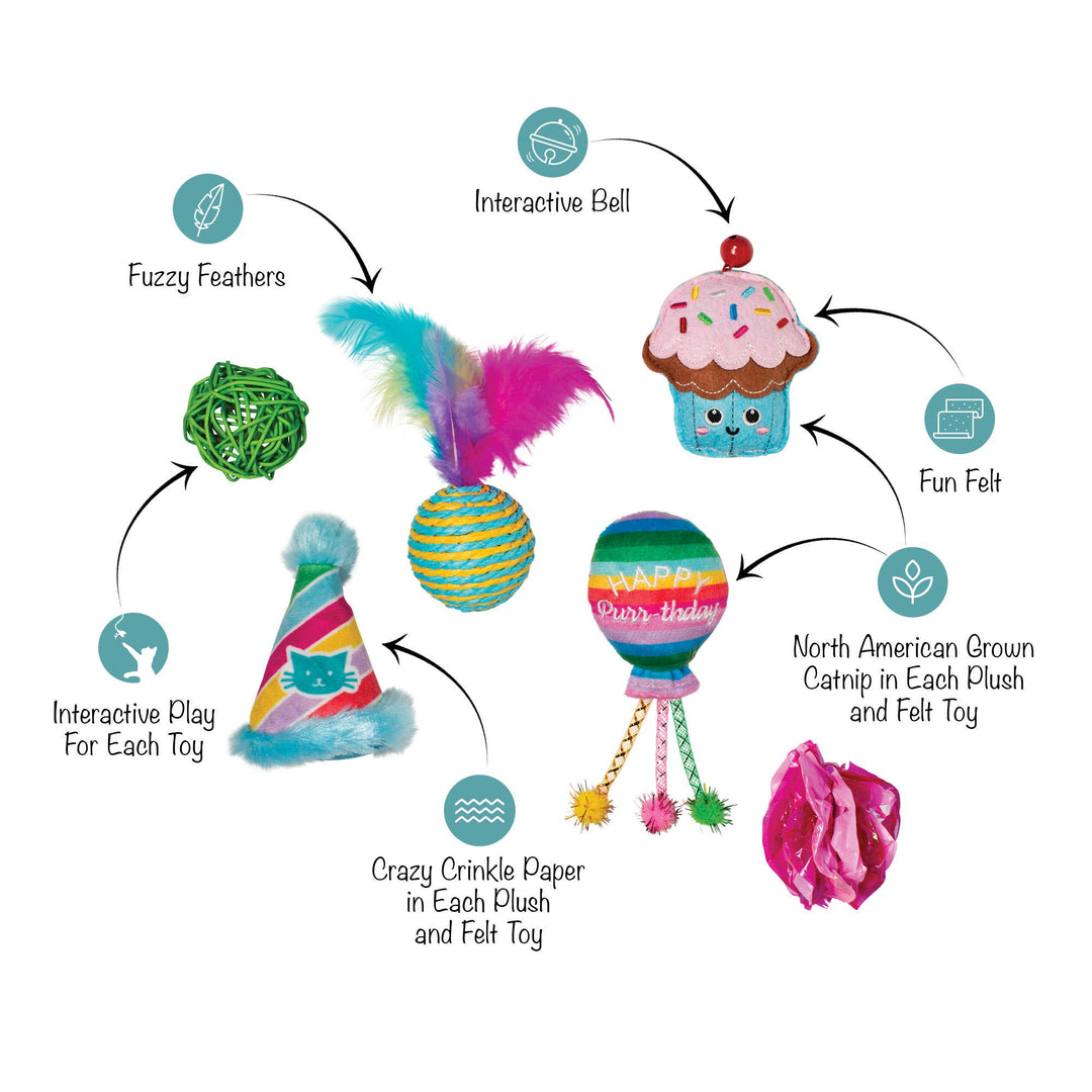 Happy Purrthday Cat Toy